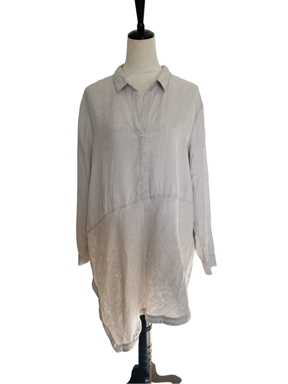 J.Jill Love Linen asymmetric tunic blouse - Picture 1 of 4